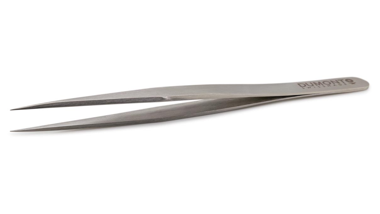 Dumont tweezers, Shape 1, Dumoxel, 120 mm
