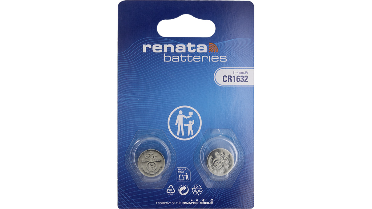 Renata CR 1632 lithium, lot de 2