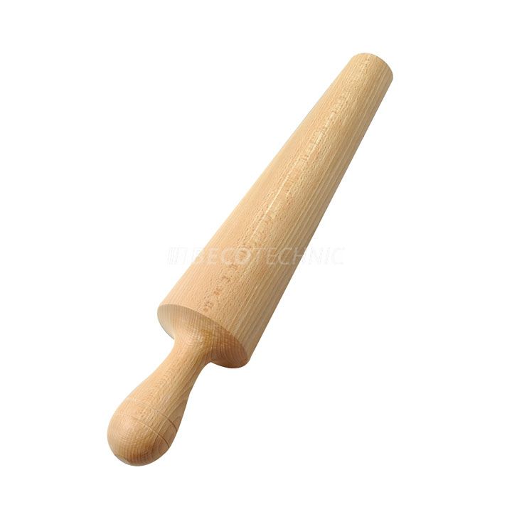 Bracelet mandrel made of wood, round, with handle, conical, total length 370 mm