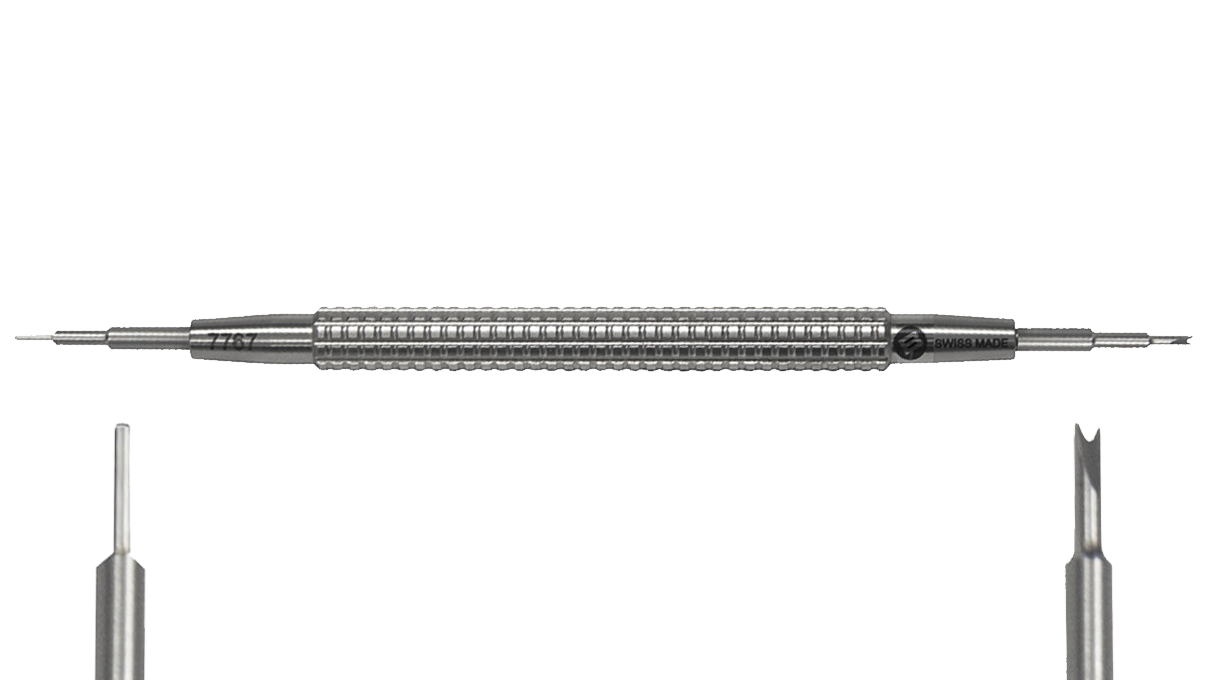 Bergeon 7767-F Werkzeug zum Setzen und Entfernen von Federstegen, 145 mm