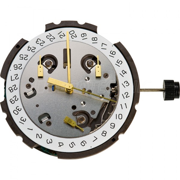 Mvt. ETA G10.212 13 1/4''' H1 DATE6 SC CHR PUSHERS QUARTZ (394) - PowerDrive