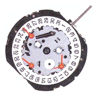 AU-Werk Shiojiri (Seiko SII) YM92 12''' DATE3 SC CHRONO 1/20 SEC Quarz (399 | SR927W)