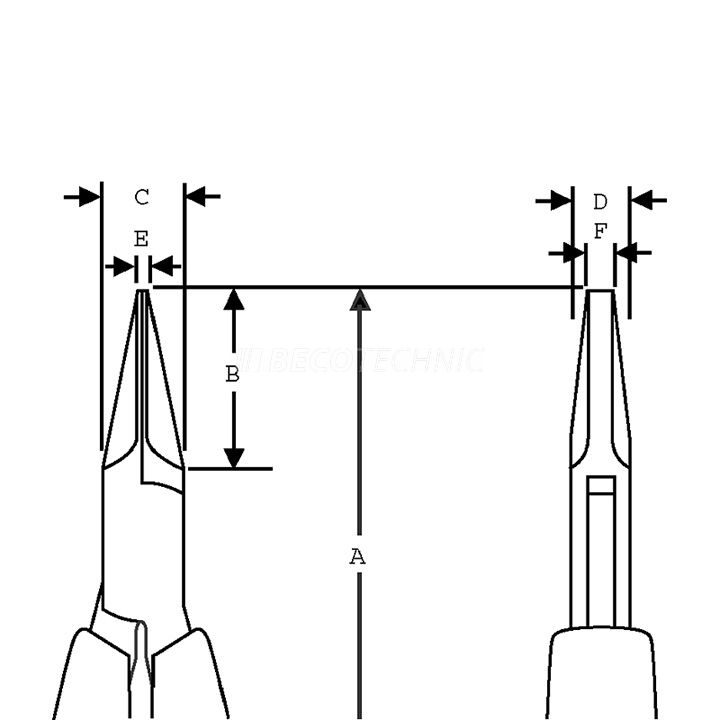 Lindstrom Vornschneider, Länge 115 mm N° 7292