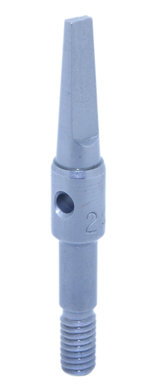 Badeco Spitze für Niet- und Fasserhammer, oval und gerillt, 2,10 x 1,20 mm