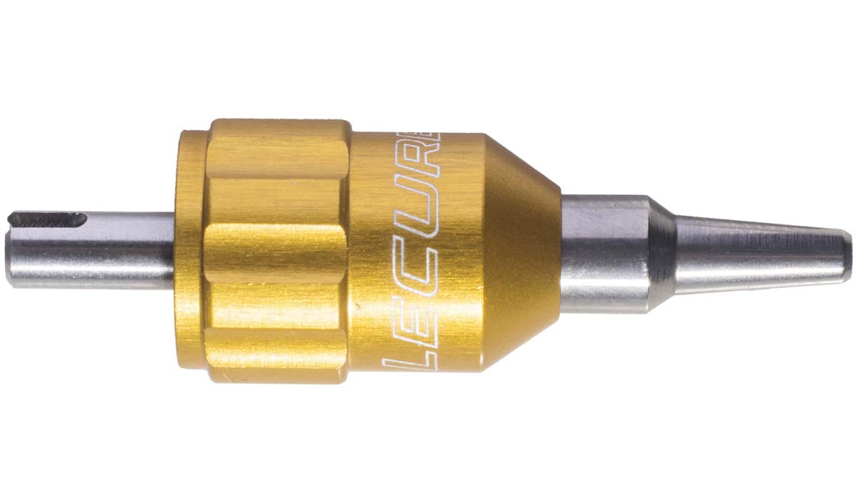 Lecureux screwdriver head Screw-On, Ø 0,9 mm, yellow, with bit holder