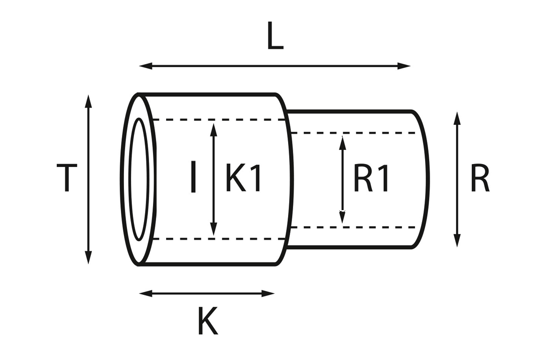 Case tubes without thread