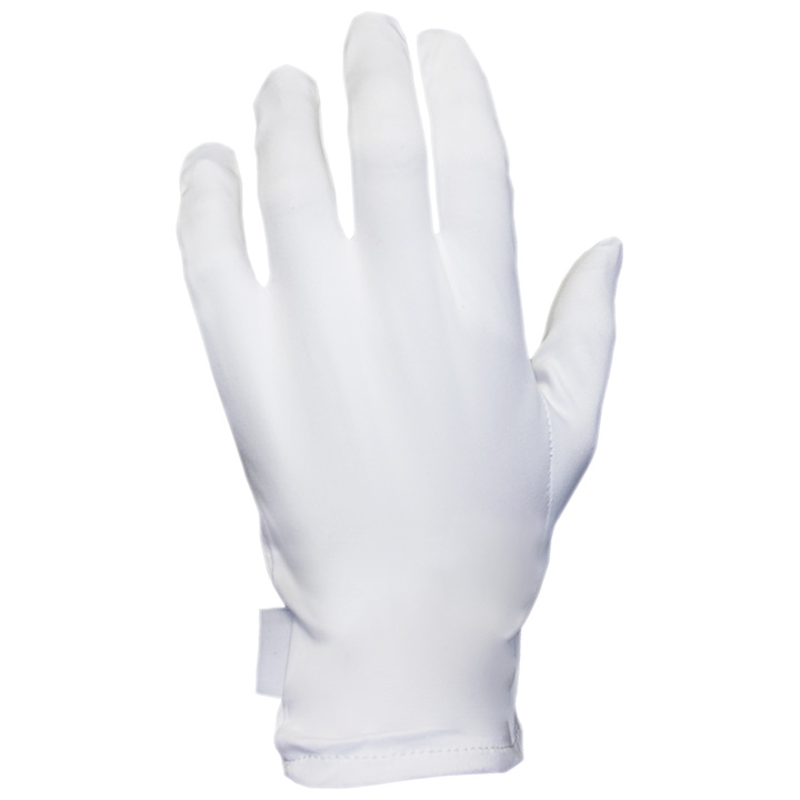 Heli presentation gloves, white, size S, 1 pair, microfiber and cotton