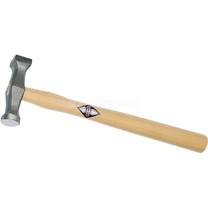 Picard planishing hammer, 375 g, head 95 mm, Ø 24/21 mm