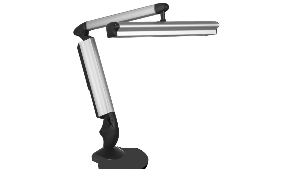 Base OX260, fan-shaped heavy base for high stability, plastic, black, for Veritas lamps