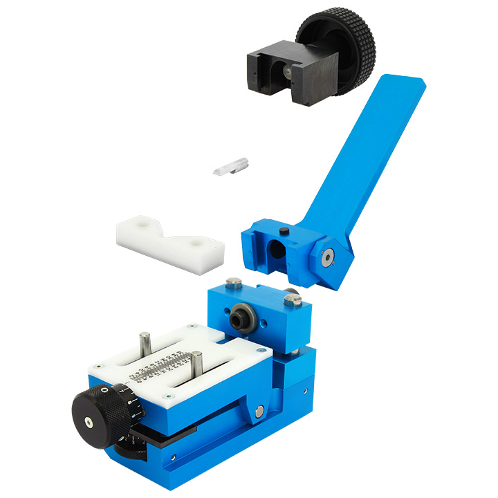 Roxer case opener OBMP III, suitable for cases Ø 12 - 50 mm, 2 actuators, flat blade