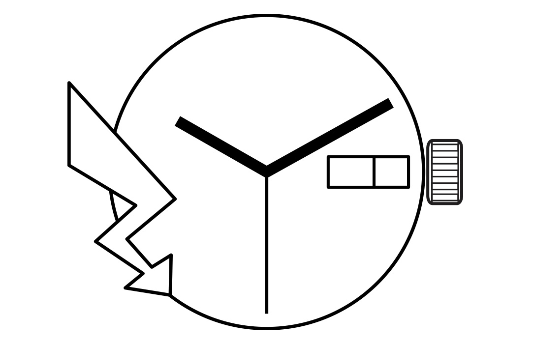 AU-Werk ETA 804.124 10 1/2''' DAY/DATE3 SC Quarz (397 | SR726SW)