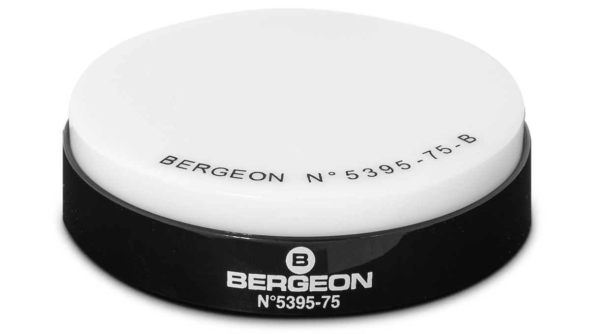 Bergeon 5395-75-B Einschalungskissen, Gel, weiß, Ø 75 mm