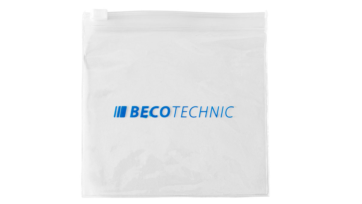 Beco Technic Servicetas, transparant, met schuifsluiting