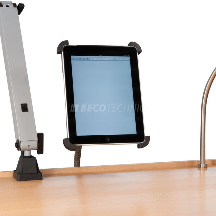 iPad stand with flexible neck
