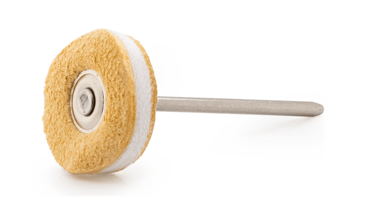 Schwabbel, Leder-Nessel-Leder, Ø 21 mm, HP-Schaft