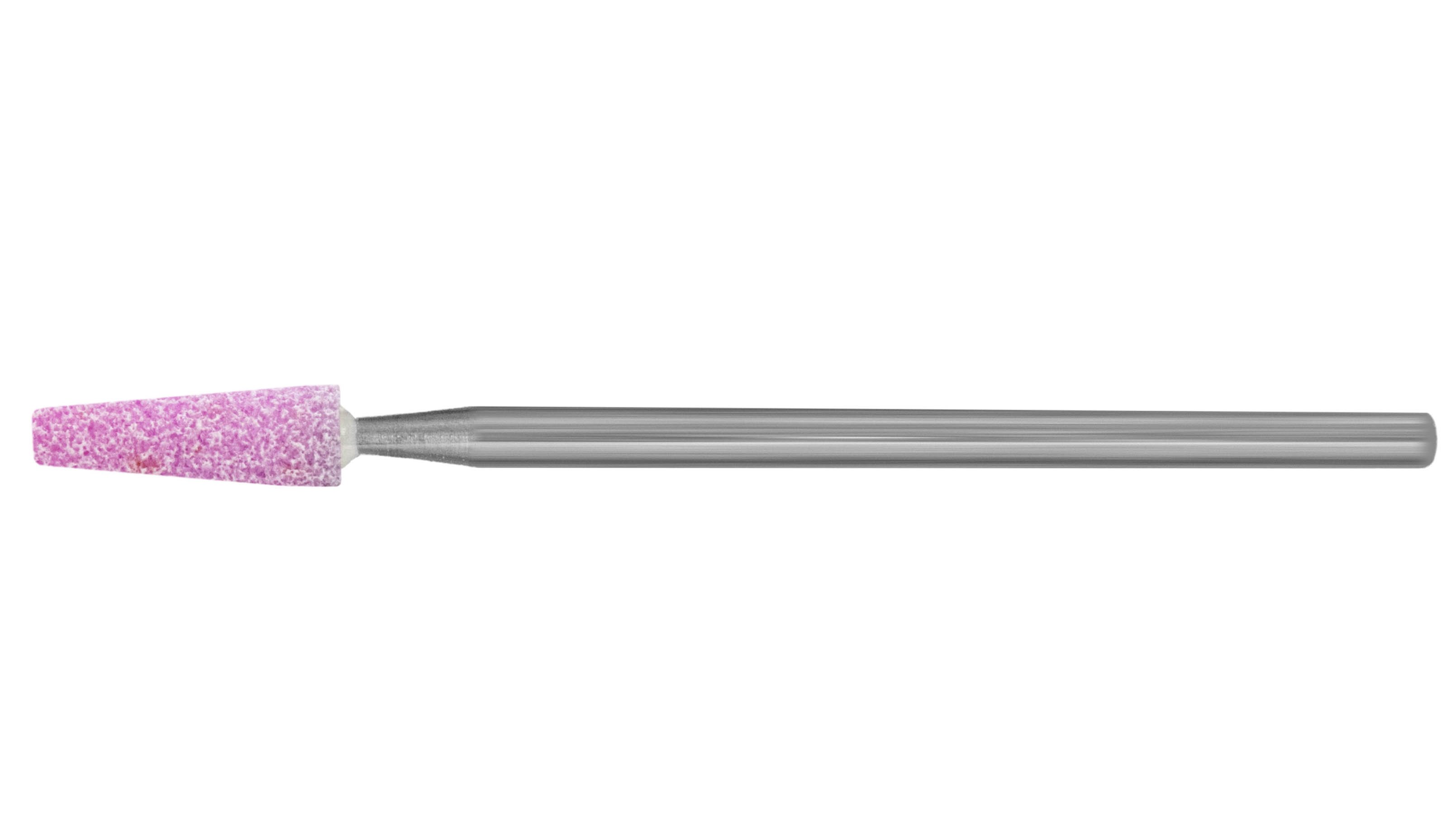 Keramischer Schleifer, Edelkorund, rosa, Kegelstumpf, Ø 3,5 x 10,5 mm, HP-Schaft