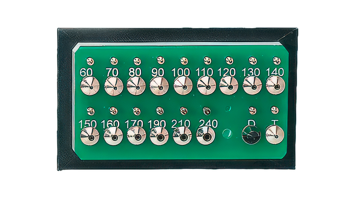 Horia AS 02-04 Sortiment aus 15 federnden Stempeln und 15 Ambösschen, Ø 4,0
mm