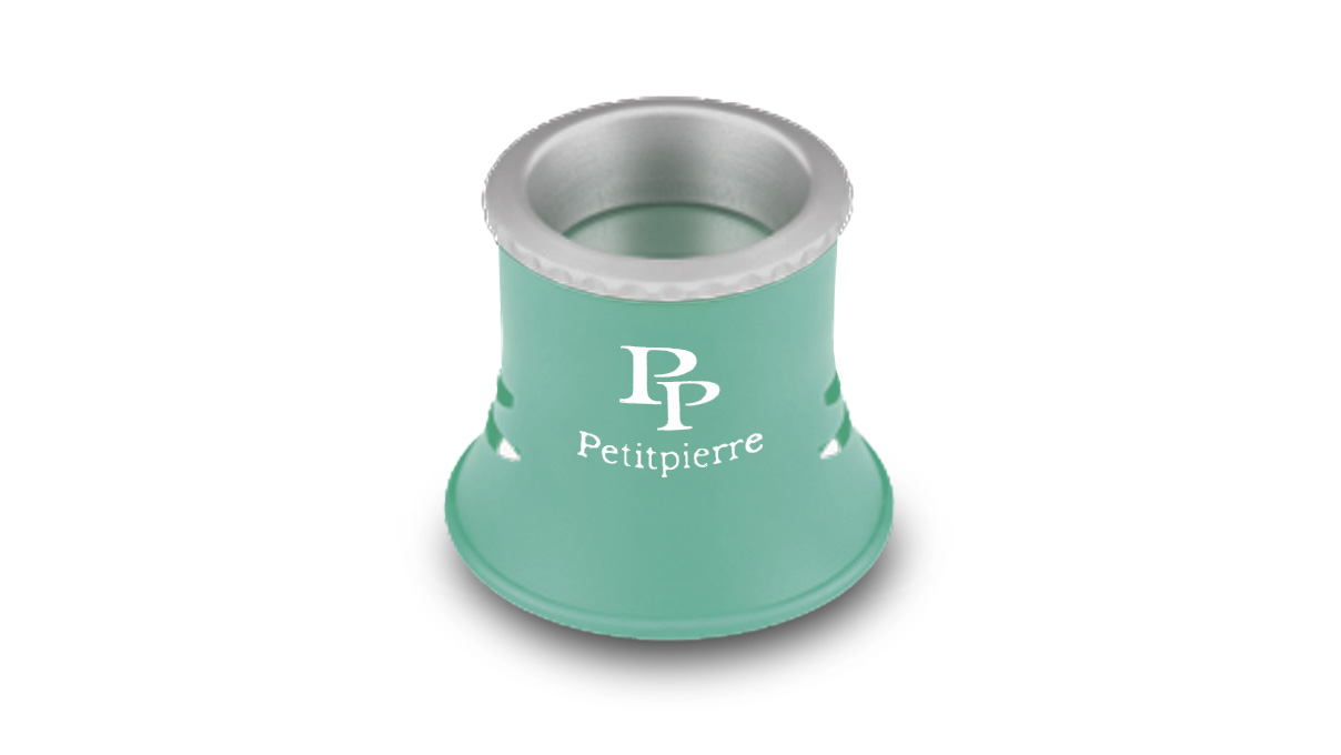 Petitpierre Lupa de relojero con cuerpo blando, aumento 2,5x, menta