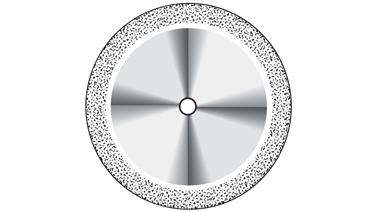 Diamantscheibe HP 361 Superflex, Korn fein, Ø 10 mm