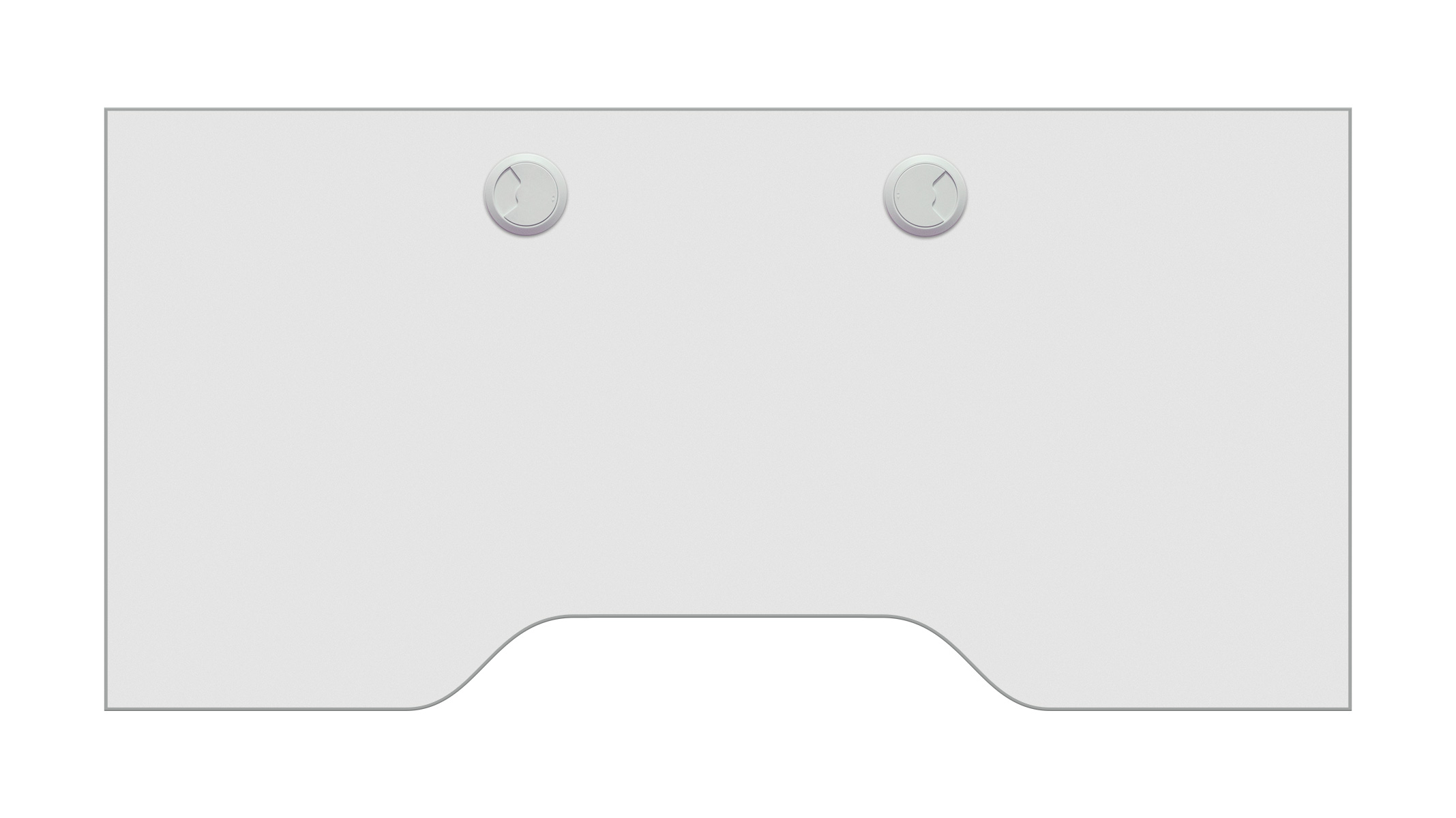 Storage shelf, continuous, white, optional equipment for Ergolift Evolution 120 cm
