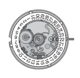 AU-Werk ETA 256.513 H1 8 1/4''' DATE3 SC Quarz (315 | SR716SW)