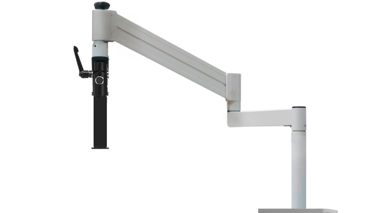 Zeiss Stativ U, veerscharnarmstatief inclusief dwarsbalk en kantelkop voor het bevestigen van een
microscoophouder, met tafelbevestiging om te klemmen of vast te schroeven Zeiss Stativ U, veerscharnarmstatief inclusief dwarsbalk en kantelkop voor het bevestigen van een
microscoophouder, met tafelbevestiging om te klemmen of vast te schroeven