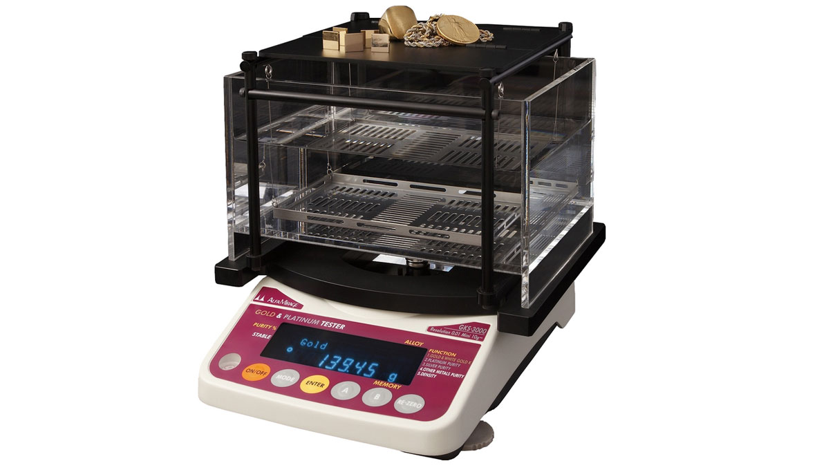 GKS-3000 dichtheidsmeter voor goud, zilver en platina