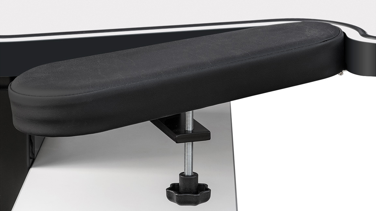 Armrests microfibre, black, optional equipment for Ergolift Evolution