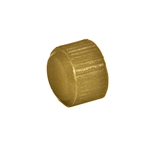Crowns made of brass, ISO metric thread M 1,20 mm, Ø 5,05 mm, 30 teeth with 100°, total height 2,55 mm