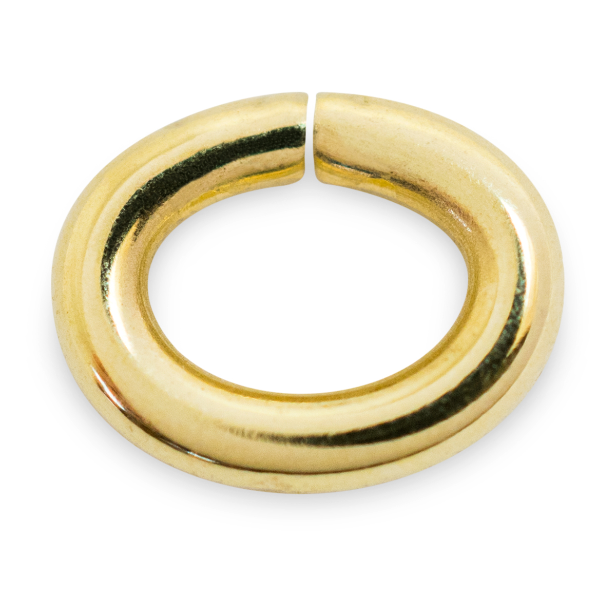 Binderinge, oval, 585/- Gelbgold, Ø 4,5 mm, Stärke 0,8 mm