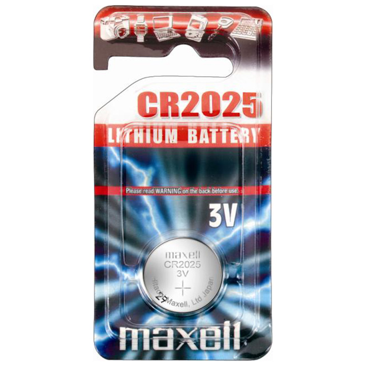 Maxell Lithium battery CR 2025 in a blister 2025CRMB1
