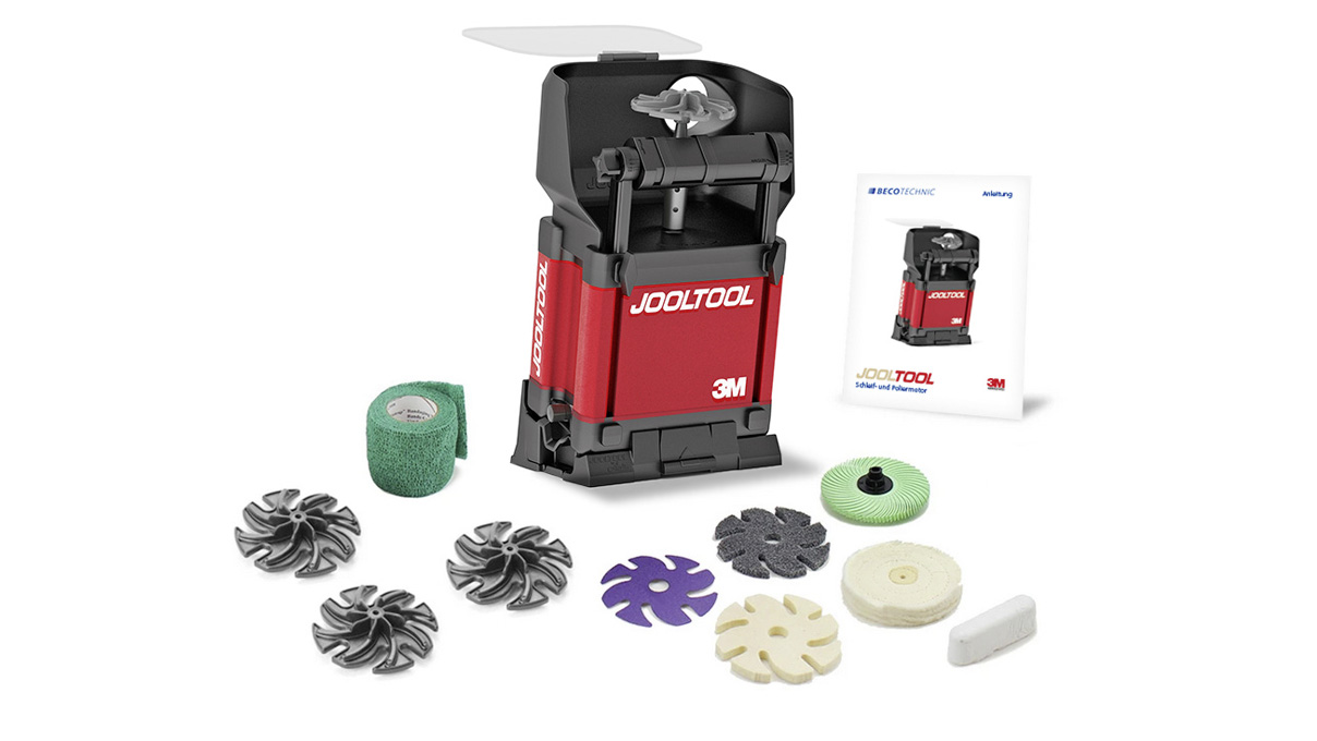 Equipamiento básico del Jooltool Ø 75 mm, juego para el desbaste y pulido de metal