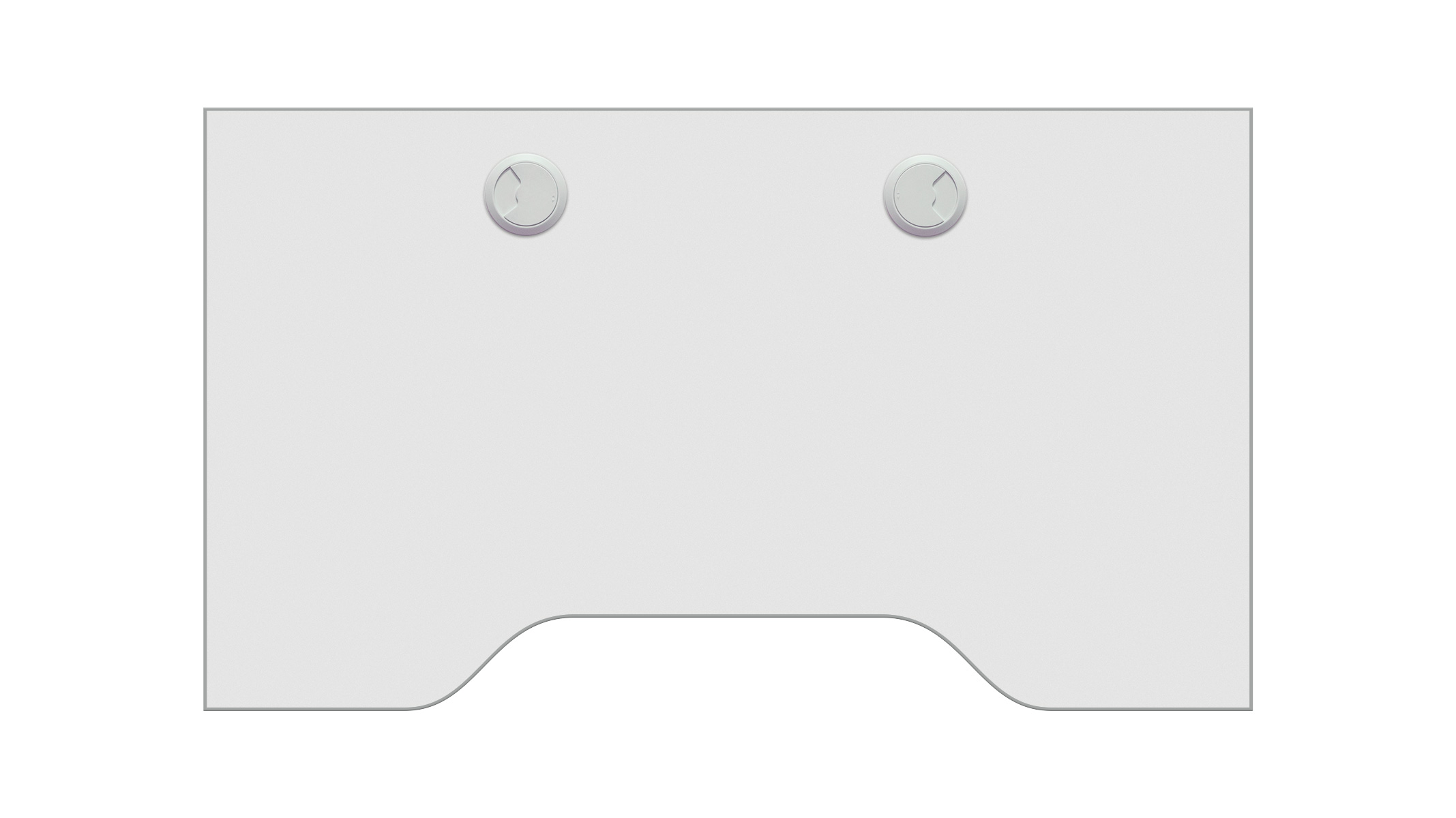 Storage shelf, continuous, white, optional equipment for Ergolift Evolution 100 cm