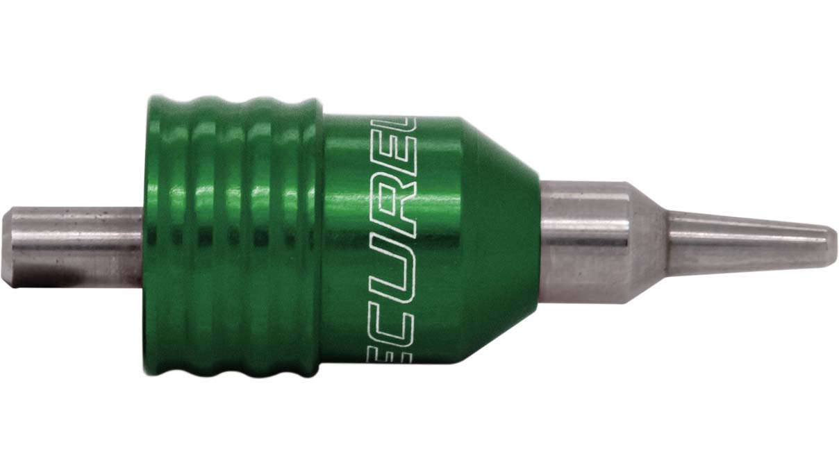Lecureux Schraubendreherkopf Clip-On, Ø 3 mm, grün, mit Klingenhalter