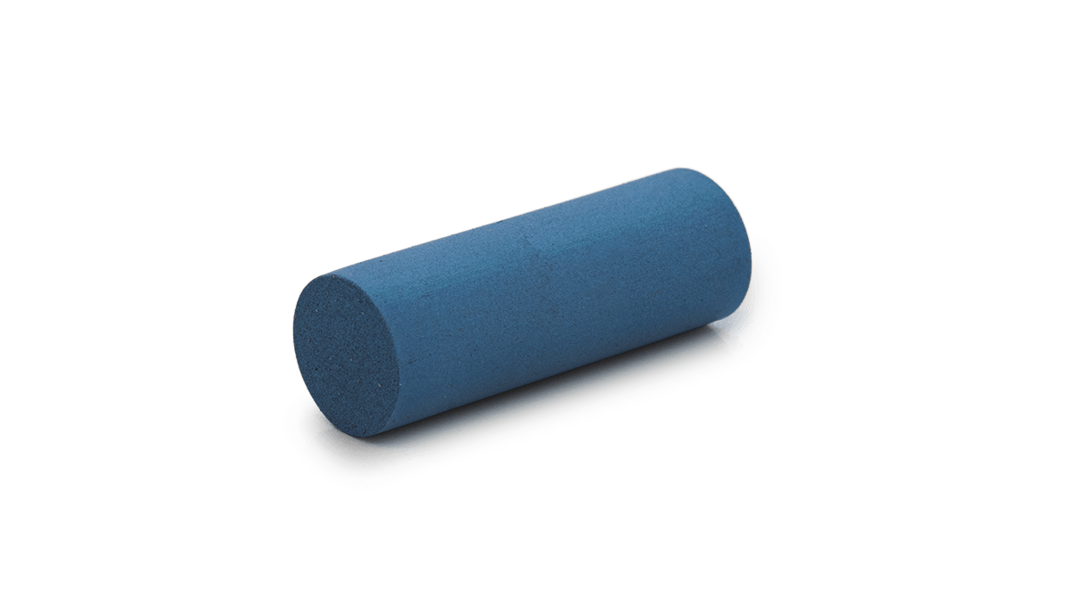 Polisher Eveflex, dark blue, cylinder, Ø 7 x 20 mm, hard, grain very coarse