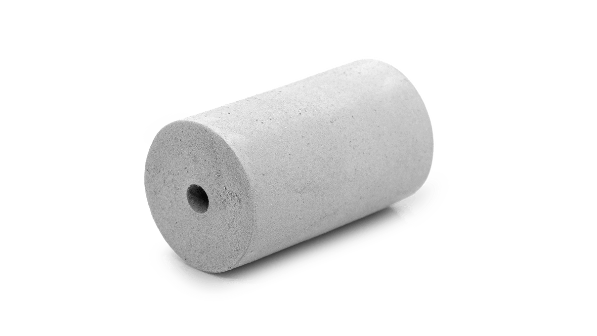 Polijster Universal, wit, cilinder, Ø 12 x 20 mm, zacht, korrel grof