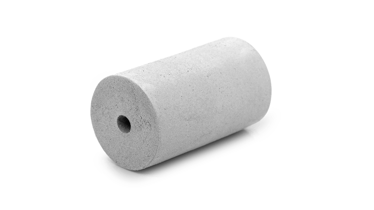 Polierer Universal, weiß, Zylinder, Ø 12 x 20 mm, weich, Korn grob