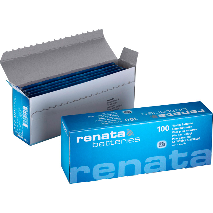 Renata 377 knoopcel in multipack, 0% kwik