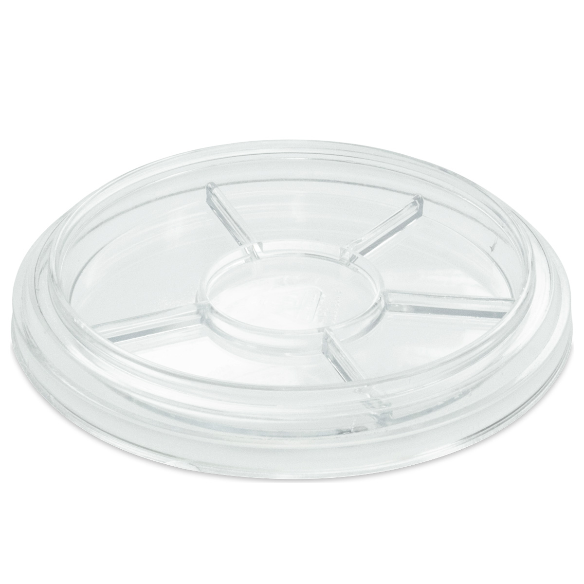Bergeon 30097-BT parts tray, transparent, 6 compartments, inner Ø 88 mm