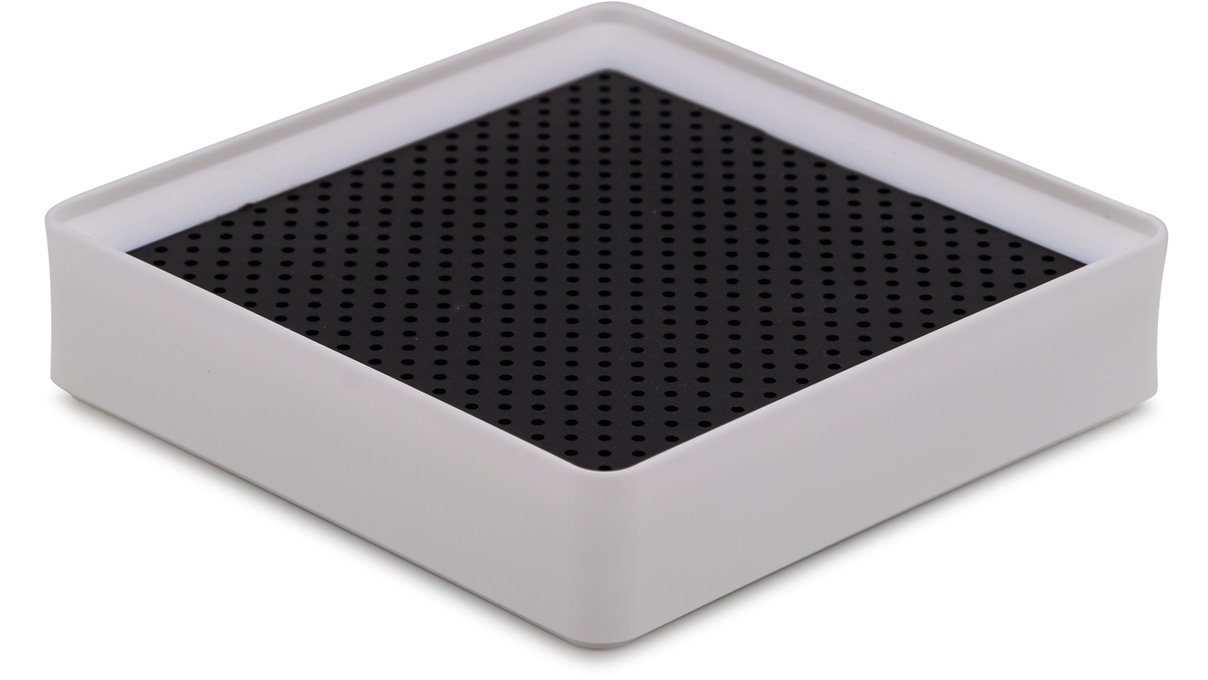 Lecureux Schraubenplatte mit Löchern, weiß, für Ø 0,8 mm