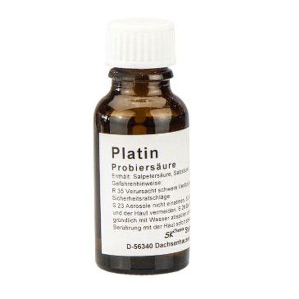 Platinprüfsäure, 20 ml, für die Strichprobe auf dem Prüfstein