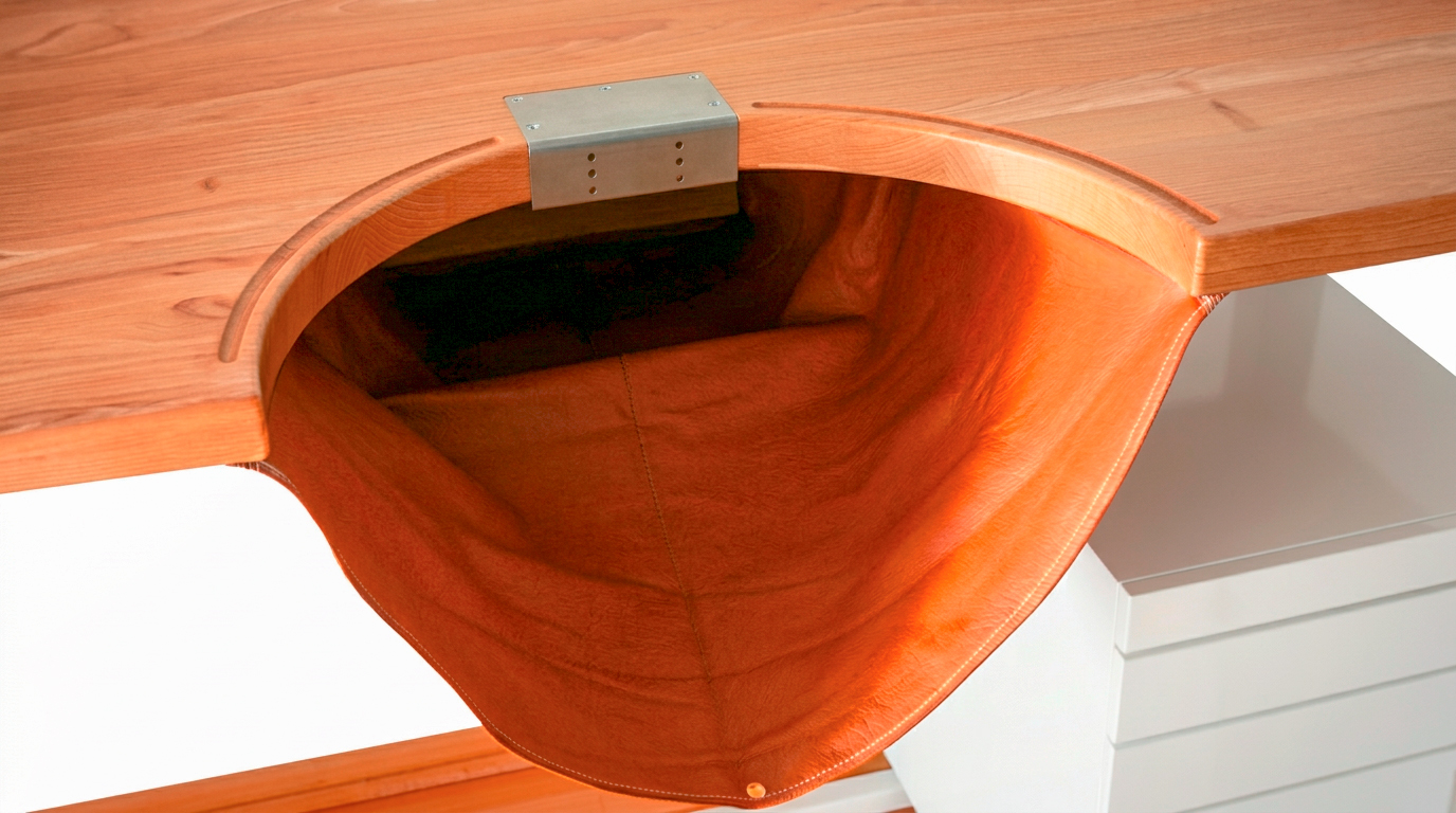 Bench skin, cowhide, brown, 90 cm