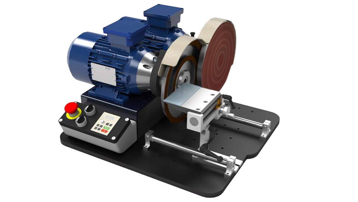 Micromecalp X550 DUO Doppel-Lapidiermaschine mit Universalwelle zum Wechsel zwischen Lapidierscheiben oder Polierwellen,
inklusive 2 x 240 mm Lapidierscheiben und Lapidierstangen, variable Drehzahlregelung 0 - 1.800 U/min, 230 V