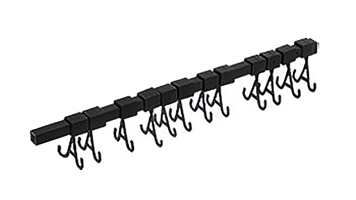 Schmuckhalter für Ultraschallreinigung, 12 bewegliche Haken, Kunststoff