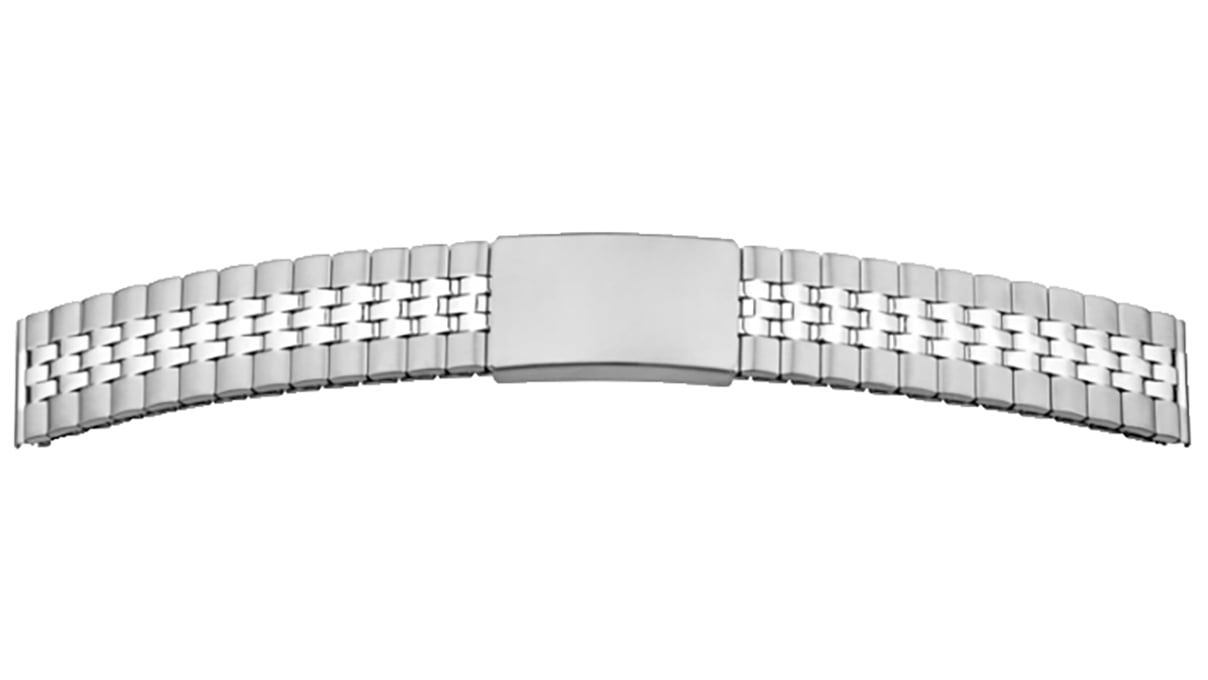 Uhrband Flex, Edelstahl, Breite 18 mm, Anstoß 20 mm, Länge 165 mm