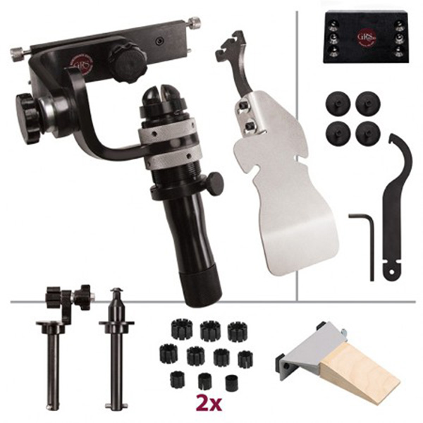 BenchMate Encore QCX stone set, incl. ring holders, clamps and mounting plate