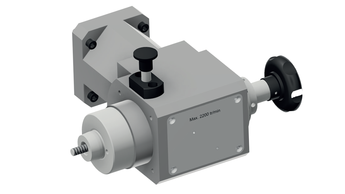 90° angle transmission device (M8) for Crevoisier machines