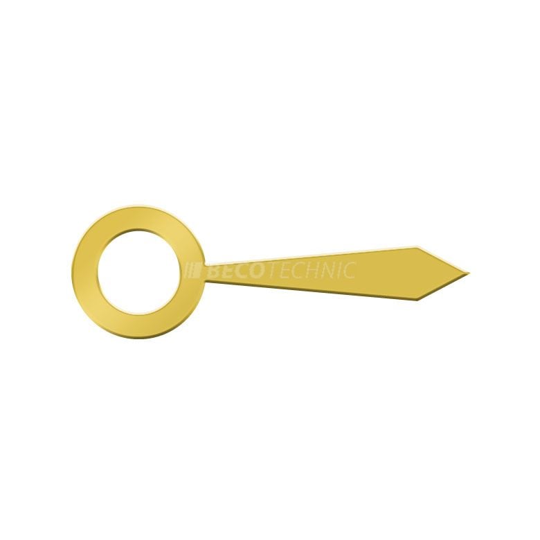 Baton-shaped broad hour watch hands