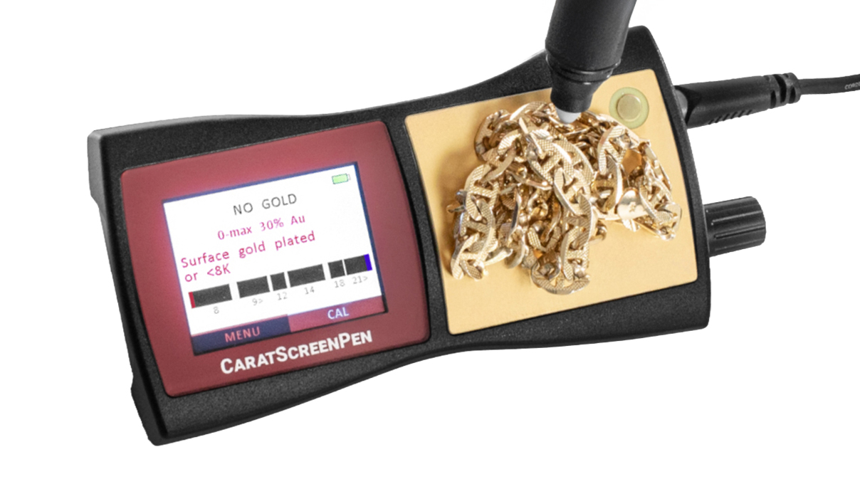 CaratScreenPen V2, Prüfgerät zur Ermittlung des Feinmetallgehalts