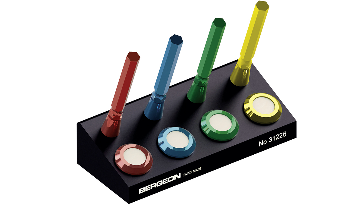 Bergeon 31226-A Kunststof basis voor vier oliedispensers